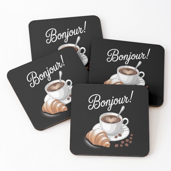 Item preview, Bonjour Coffee Croissant  designed and sold by orlodrake.