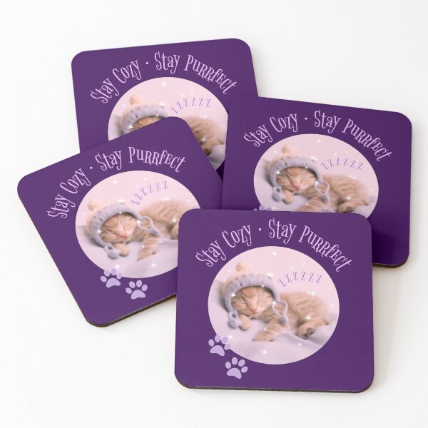 Item preview, Stay Cozy Stay Purrfect Funny Cat designed and sold by Sachie's Studio.