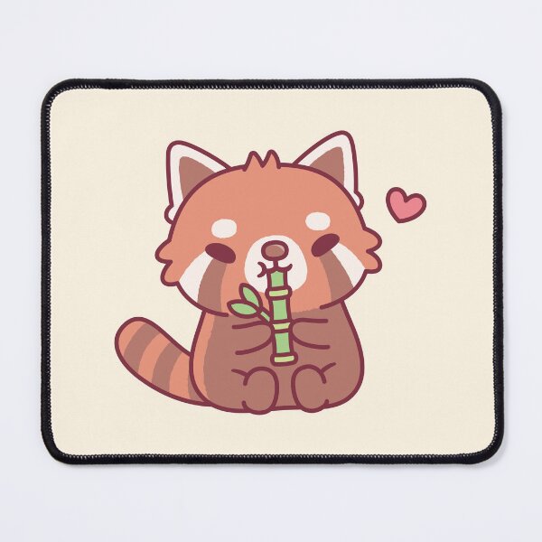 Item preview, Cute Red Panda Loves Bamboo designed and sold by rustydoodle.