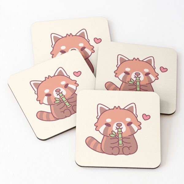 Item preview, Cute Red Panda Loves Bamboo designed and sold by rustydoodle.