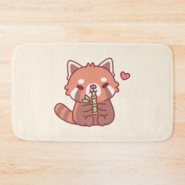 Item preview, Cute Red Panda Loves Bamboo designed and sold by rustydoodle.