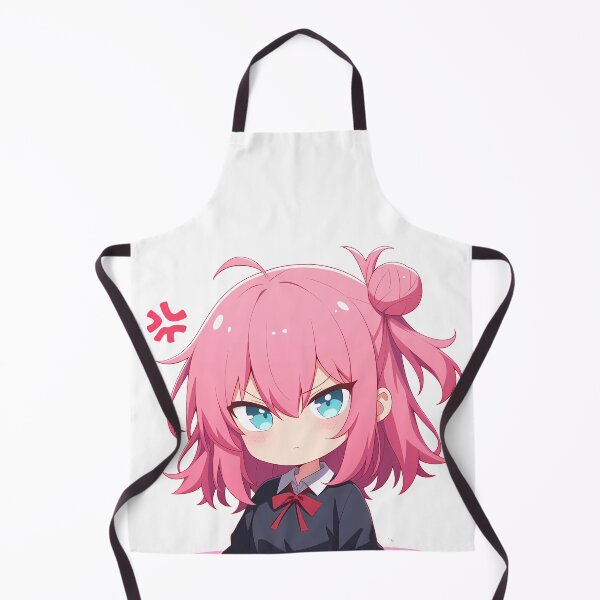 Item preview, Yui Yuigahama Oregairu Angry Chibi Pink Hair Side Bun designed and sold by 108Recordings.
