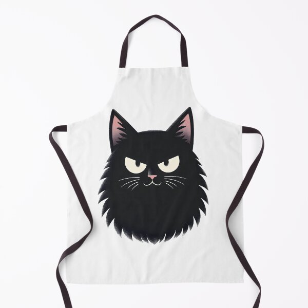 Item preview, Black Cat Face – Bold Cartoon Style designed and sold by nhk999.