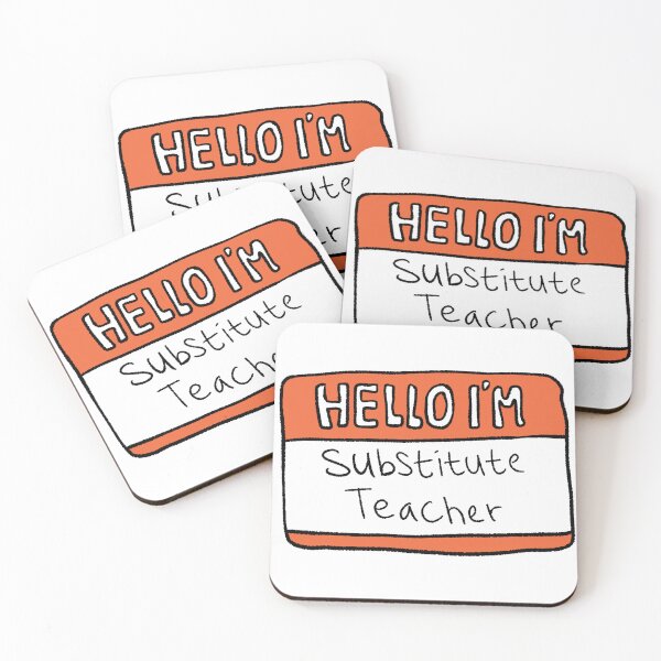 Item preview, Hello I’m Substitute Teacher Name Tag Aesthetic Art designed and sold by RNASstuff.