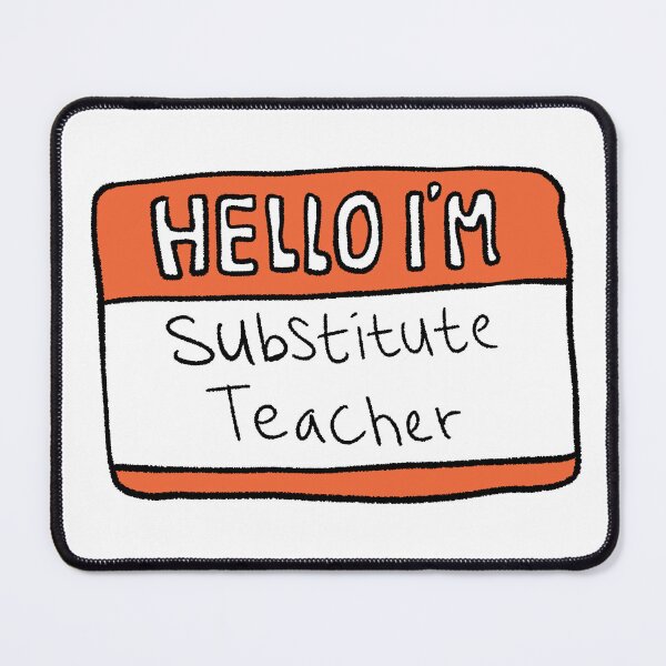 Item preview, Hello I’m Substitute Teacher Name Tag Aesthetic Art designed and sold by RNASstuff.