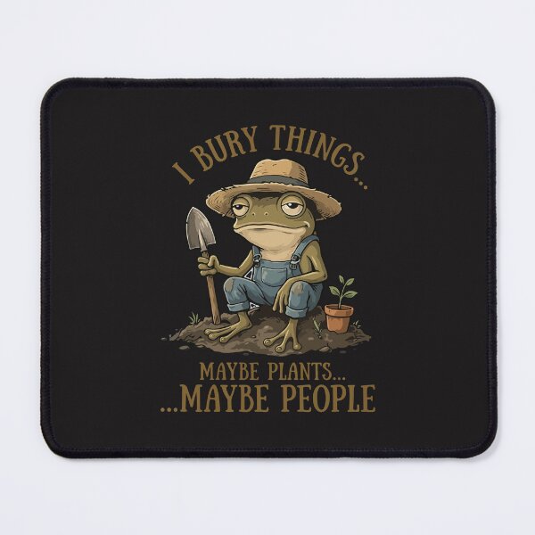 Item preview, Funny Frog Gardening Meme I Bury Things Dark Humor Vintage Retro Design designed and sold by kiralynstration.