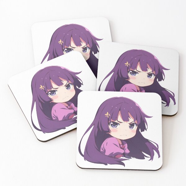 Item preview, Hitagi Senjougahara Bakemonogatari Chibi Moody Side Eye designed and sold by 108Recordings.