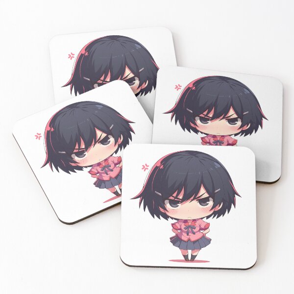 Item preview, Suruga Kanbaru Bakemonogatari Chibi Angry Hands On Hips designed and sold by 108Recordings.