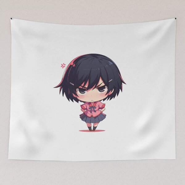 Item preview, Suruga Kanbaru Bakemonogatari Chibi Angry Hands On Hips designed and sold by 108Recordings.