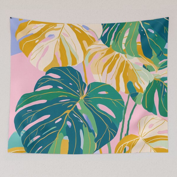 Item preview, Monstera Illustration – Tropical Leaf Botanical Design designed and sold by BobaBunny76.