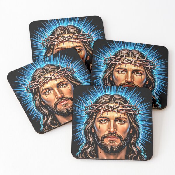 Item preview, Crown of Thorns Portrait Art, Sacred Face Digital Print, Religious Wall Art, Christian Gift, Faith  designed and sold by graphixpolash.