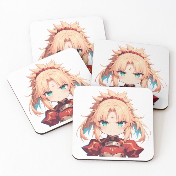Item preview, Mordred Fate Grand Order Chibi Red Saber Attitude designed and sold by 108Recordings.