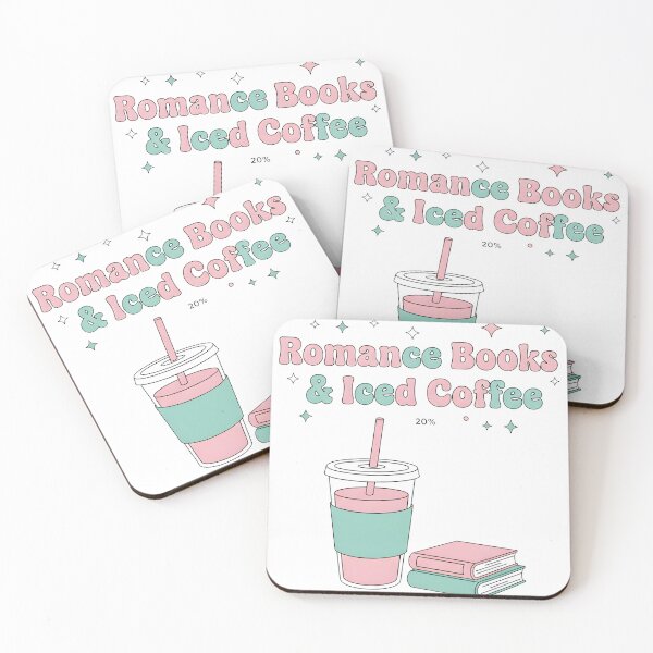 Item preview, Romance Books and Iced Coffee Cute Pink Book Lover Aesthetic Design designed and sold by DIRTYSKETCHH.