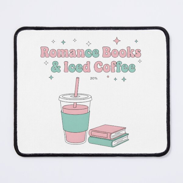 Item preview, Romance Books and Iced Coffee Cute Pink Book Lover Aesthetic Design designed and sold by DIRTYSKETCHH.