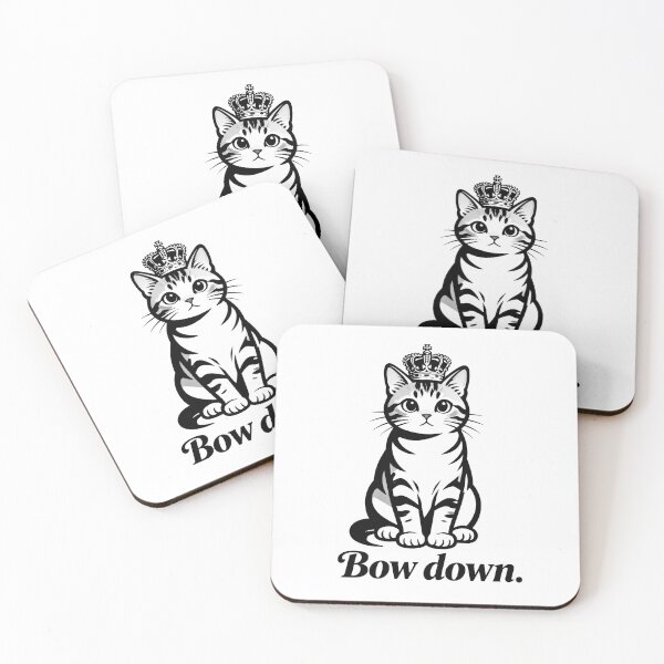 Item preview, Bow Down King Cat Design designed and sold by DetalleXL.
