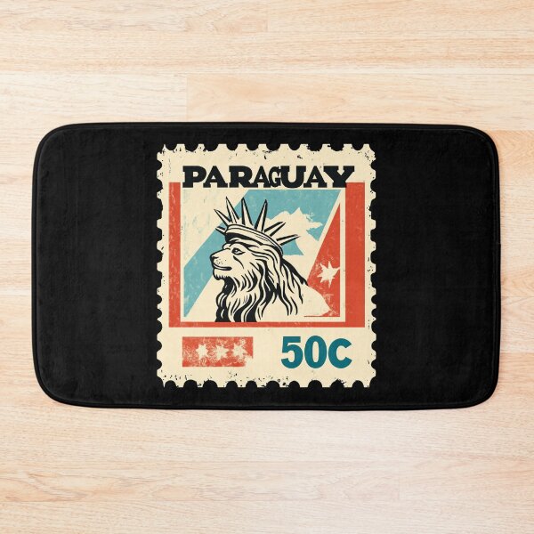 Item preview, Vintage Paraguay Postage Stamp Art - Lion & Star Heraldry designed and sold by tiigerdad.