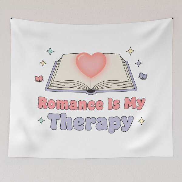 Item preview, Romance Is My Therapy Cute Book Lover Pink Aesthetic Design designed and sold by DIRTYSKETCHH.