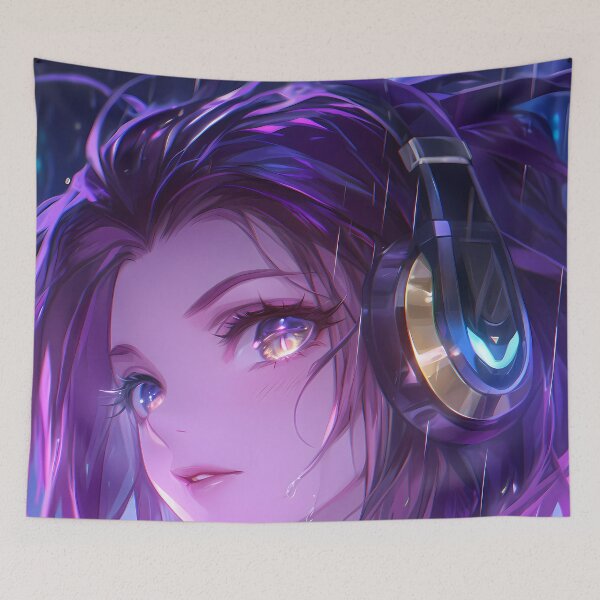 Item preview, Schwi Dola No Game No Life Neon Headphones Purple Glow designed and sold by 108Recordings.