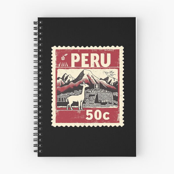 Item preview, Vintage Peru Postage Stamp Art - Machu Picchu & Vicuña designed and sold by tiigerdad.