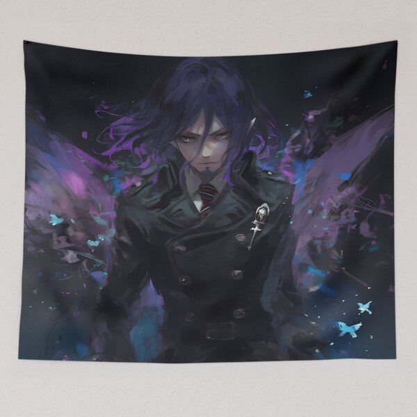 Item preview, Mephisto Pheles Blue Exorcist Dark Purple Mysterious Aura designed and sold by 108Recordings.
