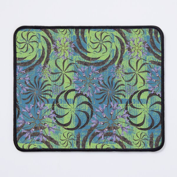 Item preview, Honey Locust & First Spring Flower Radials on Blue & Green Barn Tin designed and sold by Digitalmyth's Designs.
