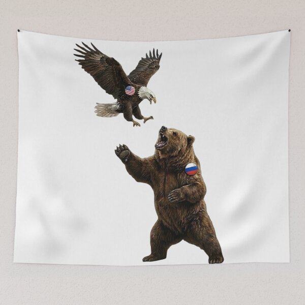 Item preview, AMERICAN EAGLE VS RUSSIAN BEAR - WHITE designed and sold by Marlon Oseguera.