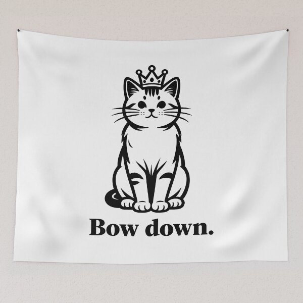 Item preview, Bow Down Cat Meme designed and sold by DetalleXL.