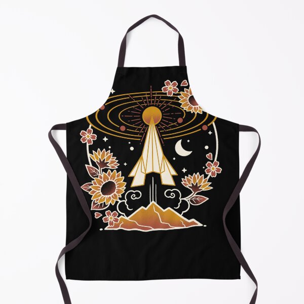 Item preview, Geometric Origami Rocket & Sun-Flowers - minimalist Cosmic Art designed and sold by NemiMakeit.