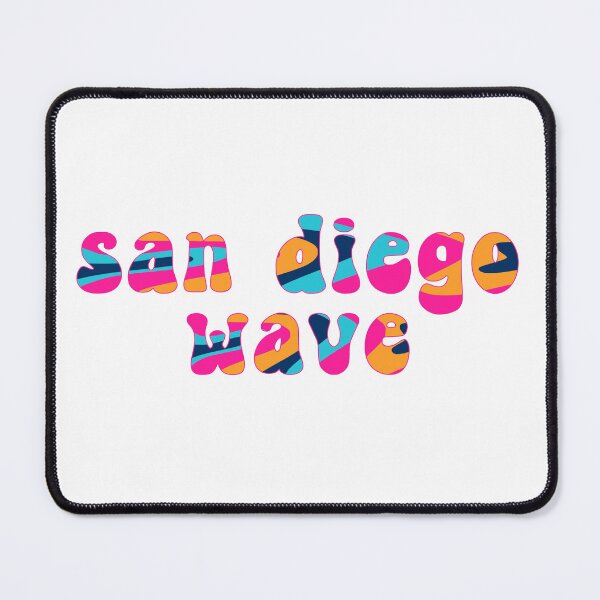 Item preview, San Diego Wave NWSL Groovy Retro Font designed and sold by coffeepolicy.