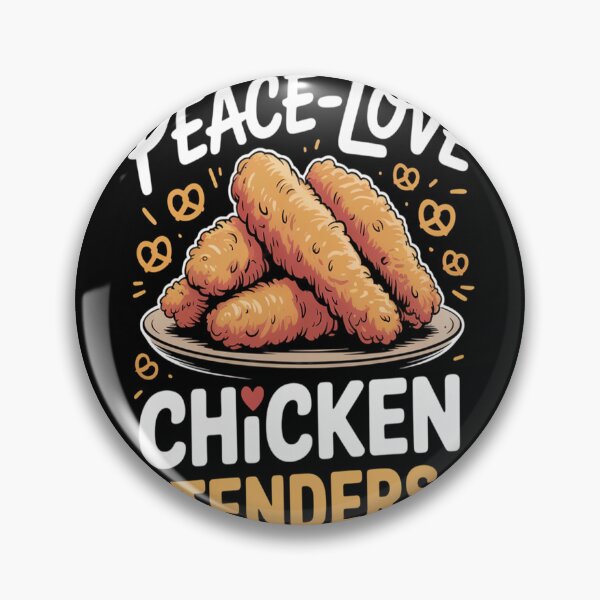 Artikelvorschau, Chicken-Tenders-Shirt – Frieden und Liebe für Chicken-Tenders-Liebhaber entworfen und verkauft von kakashinn.