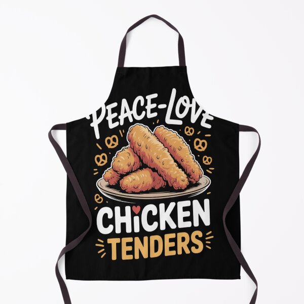 Artikelvorschau, Chicken-Tenders-Shirt – Frieden und Liebe für Chicken-Tenders-Liebhaber entworfen und verkauft von kakashinn.