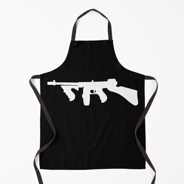 Item preview, White Tommy Gun Silhouette designed and sold by UNK-Fatigues.
