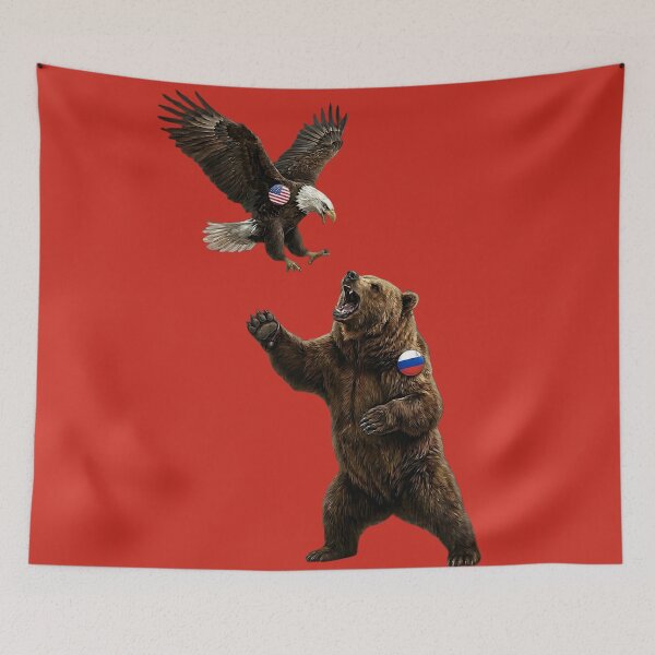 Item preview, AMERICAN EAGLE VS RUSSIAN BEAR - #CC2B20 designed and sold by Marlon Oseguera.
