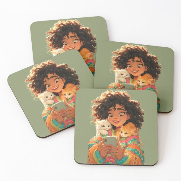 Item preview, Colorful Cat Lover Taking Cozy Selfie designed and sold by Luna's World - Moody Vibes Studio.