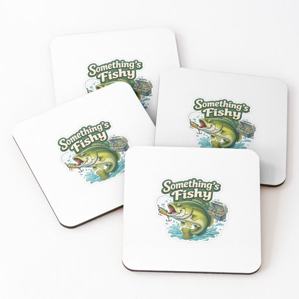 Item preview, Something’s Fishy – Trophy Bass Funny Fishing Sticker ? designed and sold by SparkVault.