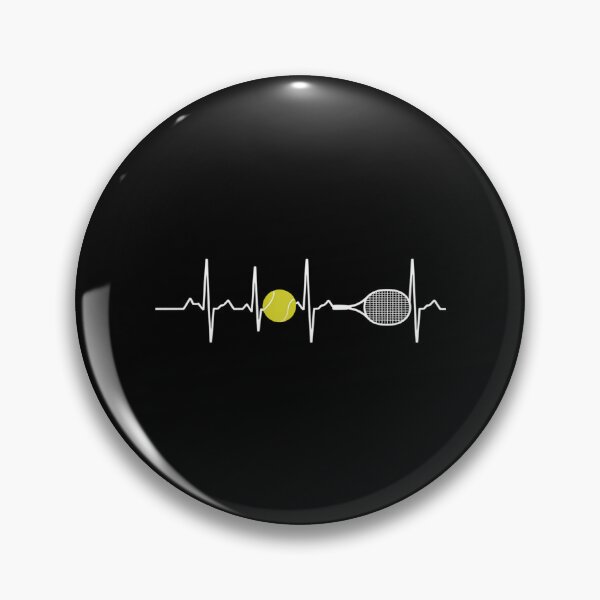 Item preview, Tennis Lover Tennis Heartbeat EKG Pulse Racket Sport designed and sold by PunkNation-Arts.