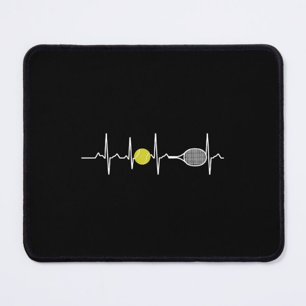 Item preview, Tennis Lover Tennis Heartbeat EKG Pulse Racket Sport designed and sold by PunkNation-Arts.