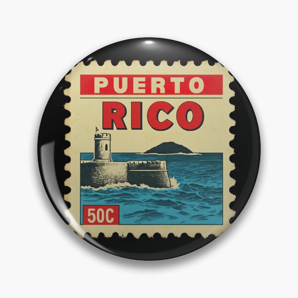 Item preview, Vintage Puerto Rico Postage Stamp Art - El Morro & San Juan Coast designed and sold by tiigerdad.