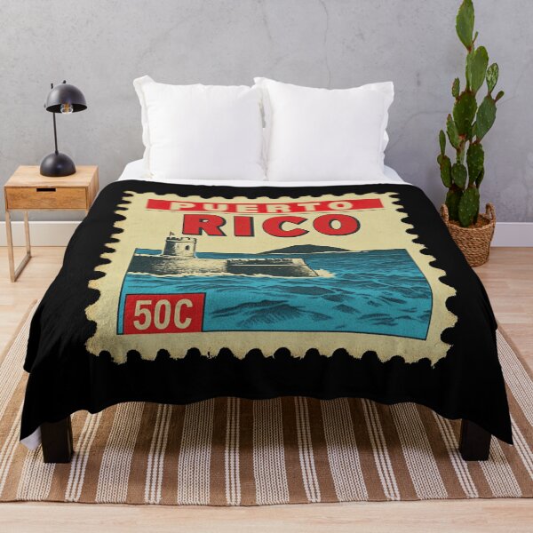 Item preview, Vintage Puerto Rico Postage Stamp Art - El Morro & San Juan Coast designed and sold by tiigerdad.