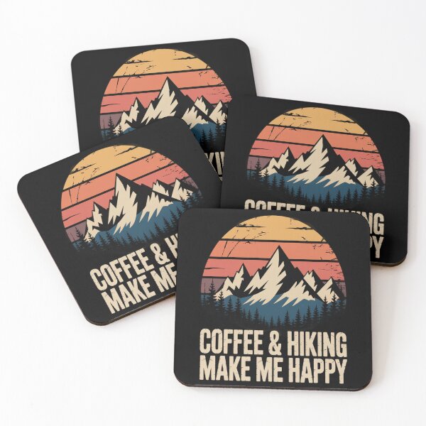 Item preview, Coffee And Hiking Make Me Happy  designed and sold by kakashinn.