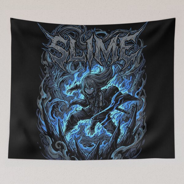 Item preview, Great Slime Blue Dark Art Anime designed and sold by Tokyo Retro.