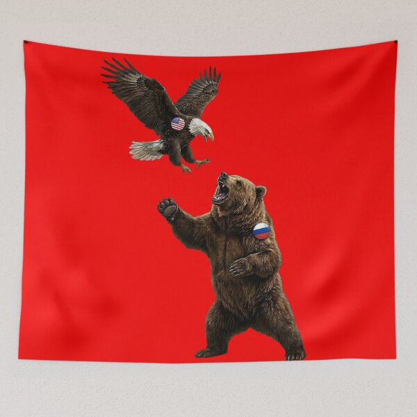 Item preview, AMERICAN EAGLE VS RUSSIAN BEAR - #FF0000 designed and sold by Marlon Oseguera.