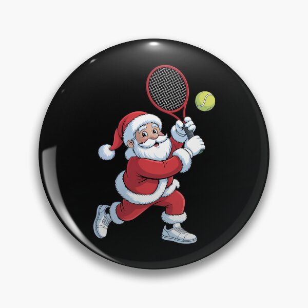 Item preview, Tennis Player Christmas Pajama Santa Playing Tennis designed and sold by PunkNation-Arts.
