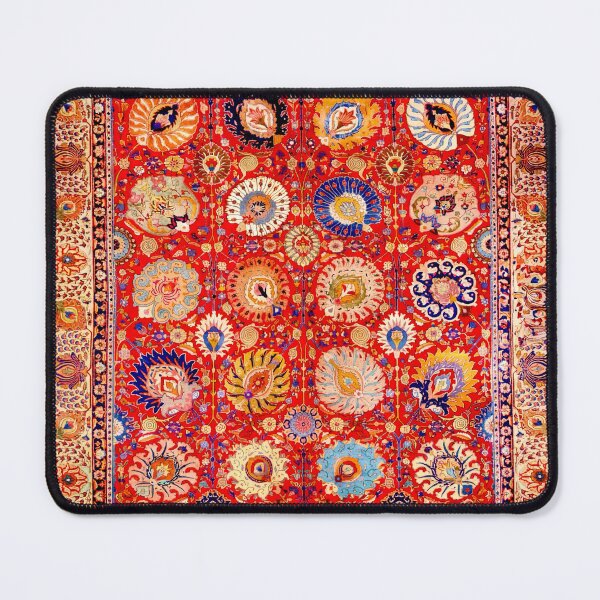 Item preview, Antique Tabriz Floral Persian Carpet designed and sold by Vicky Brago-Mitchell®.