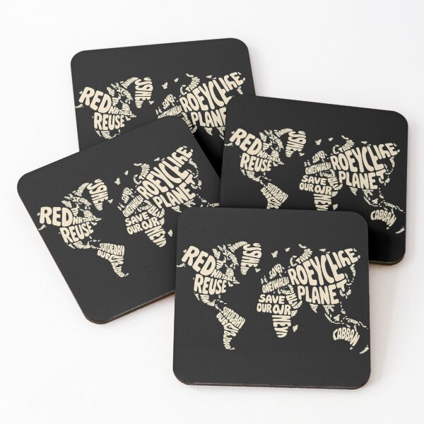 Item preview, Environmental Typography World Map Earth Day Design designed and sold by Common-Standard.
