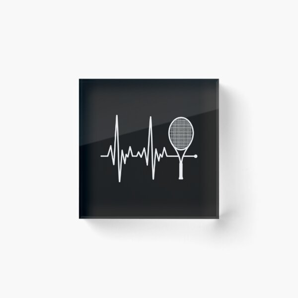 Item preview, Tennis Racket Pulse Heartbeat - EKG Tournament Sports Lover designed and sold by PunkNation-Arts.