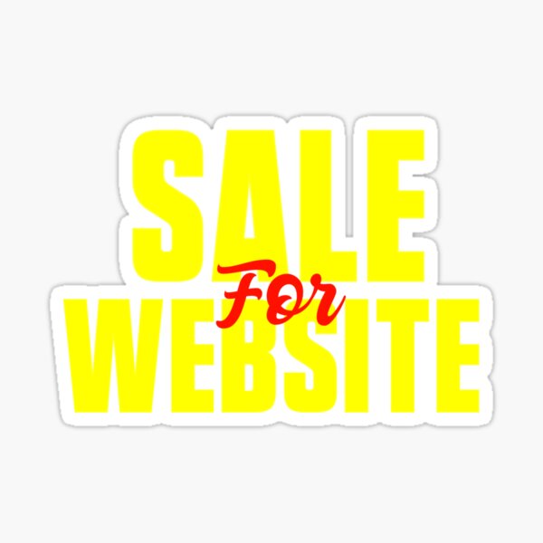 Website for Sale Sticker