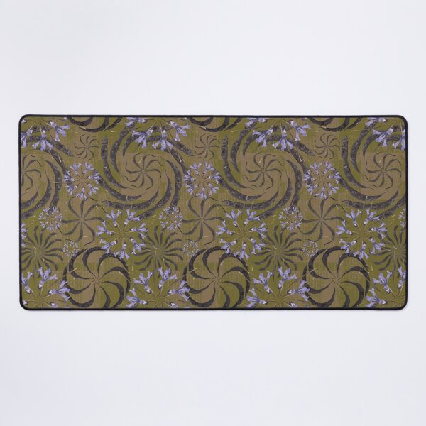 Item preview, Honey Locust & First Spring Flower Radials on Brown & Olive Barn Tin designed and sold by Digitalmyth's Designs.
