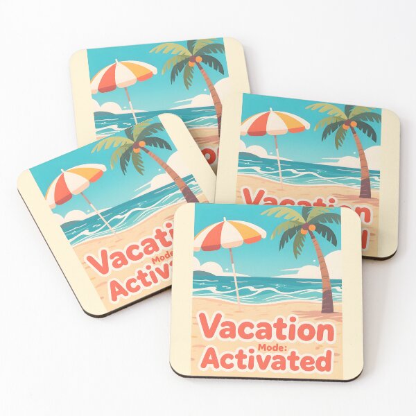 Item preview, Vacation Mode: Activated – Tropical Beach Scene designed and sold by nhk999.