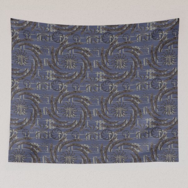 Item preview, Honey Locust Radials on Purple & Taupe Horizontal Links designed and sold by Digitalmyth's Designs.